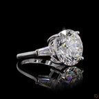 White Gold Round Diamond Three-Stone Ring