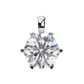 Petal Solitaire Diamond Necklace | 6-Prong Round Pendant