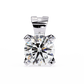 Classic 4-Prong Solitaire Necklace | Round Diamond Pendant for Women