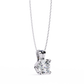Classic 4-Prong Solitaire Necklace | Round Diamond Pendant for Women