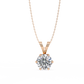 Classic Solitaire Pendant with 6-Prong Setting