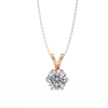 Classic Solitaire Pendant with 6-Prong Setting