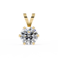 Classic Solitaire Pendant with 6-Prong Setting