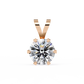 Classic Solitaire Pendant with 6-Prong Setting