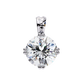 Round Solitaire Pendant with Swirl Setting