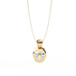 Solitaire Diamond Necklace | Classic Round Pendant for Women