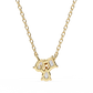 Mixed Cut Diamond Cluster Pendant Necklace
