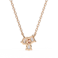 Mixed Cut Diamond Cluster Pendant Necklace
