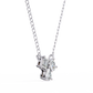 Mixed Cut Diamond Cluster Pendant Necklace