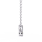 Mixed Cut Diamond Cluster Pendant Necklace