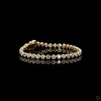 Yellow Gold Round Diamond Bracelet