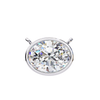 Sideways Oval Bezel Set Pendent