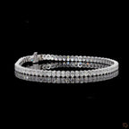 White Gold Oval Diamond Bracelet