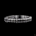 White Gold Multi-Shape Diamond Bracelet
