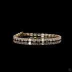 Yellow Gold Emerald Diamond Bracelet