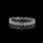 White Gold Pear Diamond Bracelet