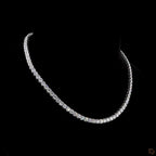White Gold Round Diamond Necklace