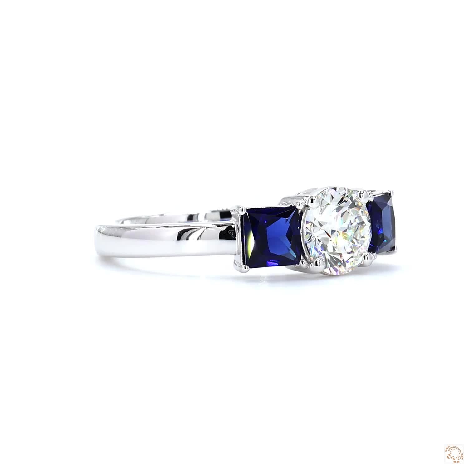 White Gold Round Diamond Ring