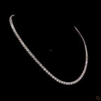 Rose Gold Round Diamond Necklace