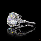 White Gold Round Diamond Three-Stone Ring