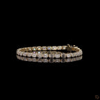 Yellow Gold Emerald Diamond Bracelet