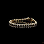 Yellow Gold Round Diamond Bracelet