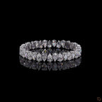White Gold Pear Diamond Bracelet