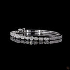 White Gold Multi-Shape Diamond Bracelet