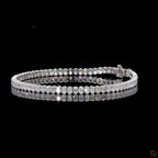 White Gold Oval Diamond Bracelet