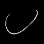 White Gold Round Diamond Necklace