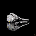 White Gold Pear Diamond Ring
