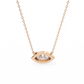 Modern Evil Eye Necklace | Bezel Set Marquise Diamond Pendant