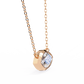 Modern Evil Eye Necklace | Bezel Set Marquise Diamond Pendant