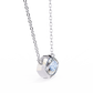 Modern Evil Eye Necklace | Bezel Set Marquise Diamond Pendant