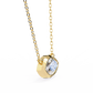 Modern Evil Eye Necklace | Bezel Set Marquise Diamond Pendant