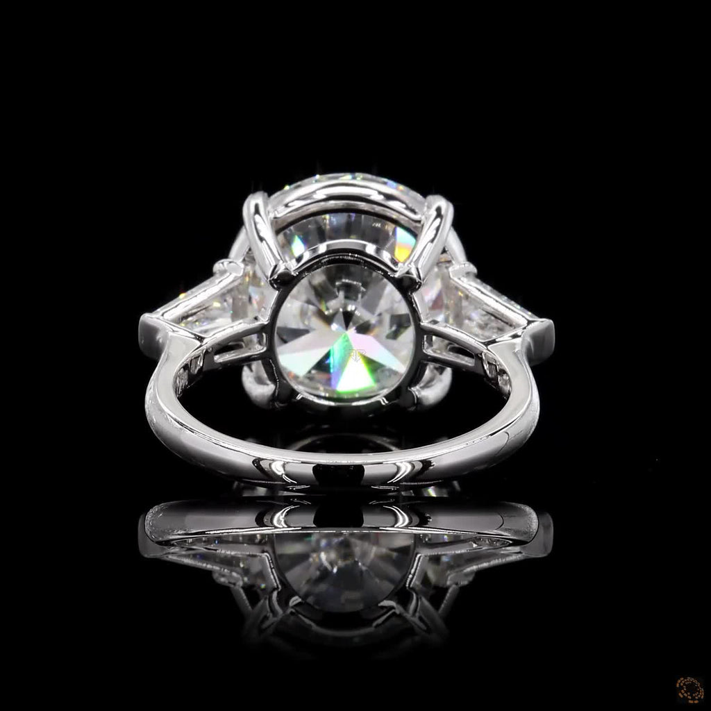 White Gold Round Diamond Three-Stone Ring