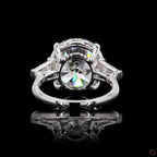 White Gold Round Diamond Three-Stone Ring