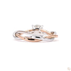 Dual Tone Round Diamond Ring