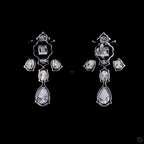 White Gold Multi-Shape Diamond Earrings