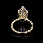 Yellow Gold Marquise Diamond Halo Ring