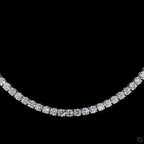 White Gold Round Diamond Necklace