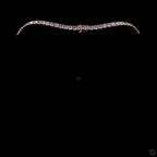 Rose Gold Round Diamond Necklace