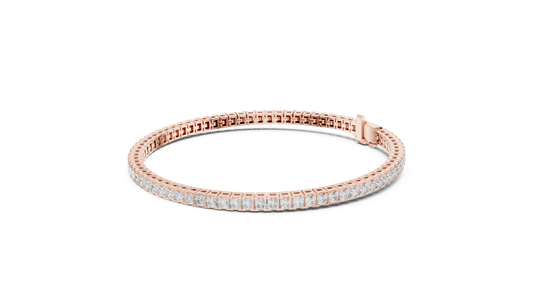 Princess Cut Diamond Tennis Bracelet