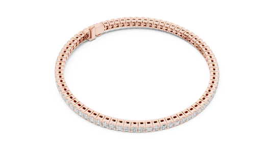 Princess Cut Diamond Tennis Bracelet