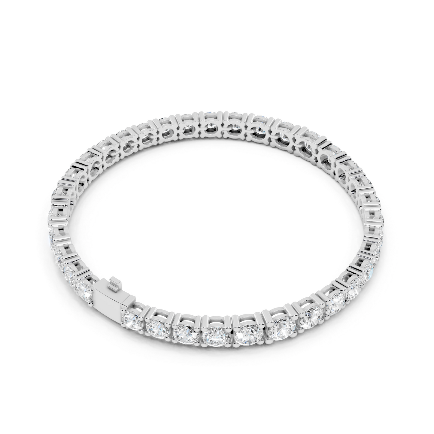 Classic Round Diamond Tennis Bracelet