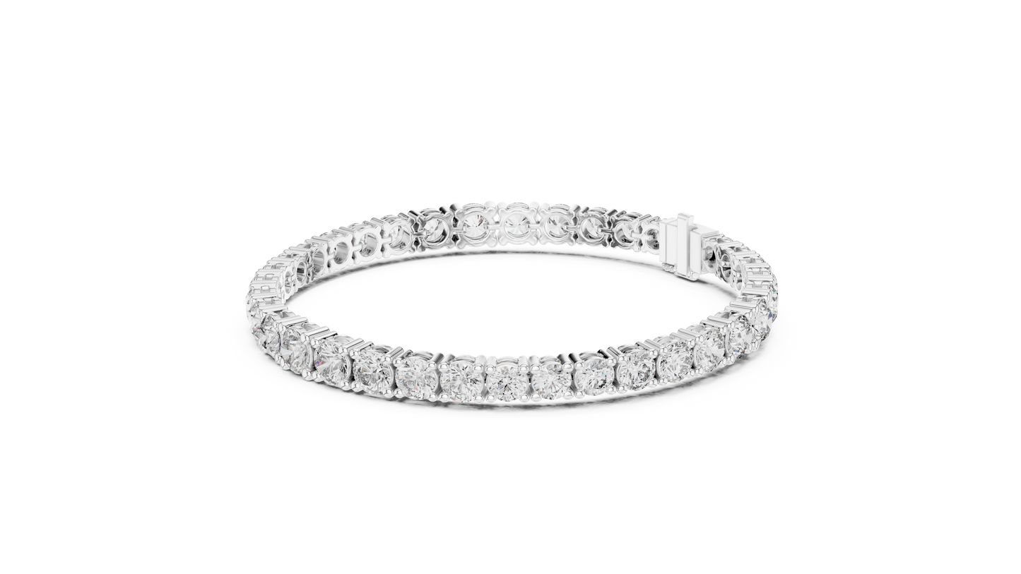 Classic Round Diamond Tennis Bracelet