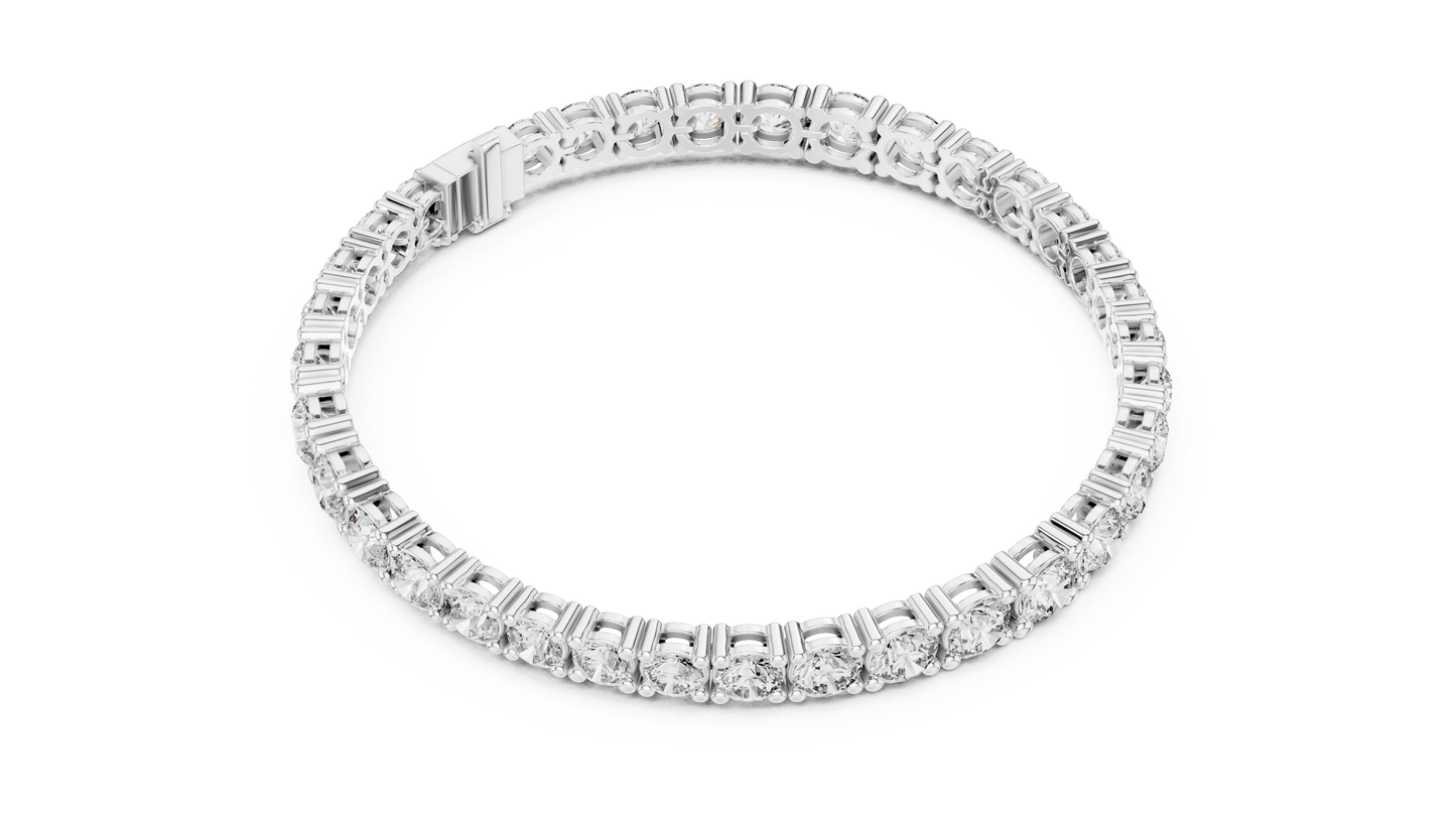Classic Round Diamond Tennis Bracelet