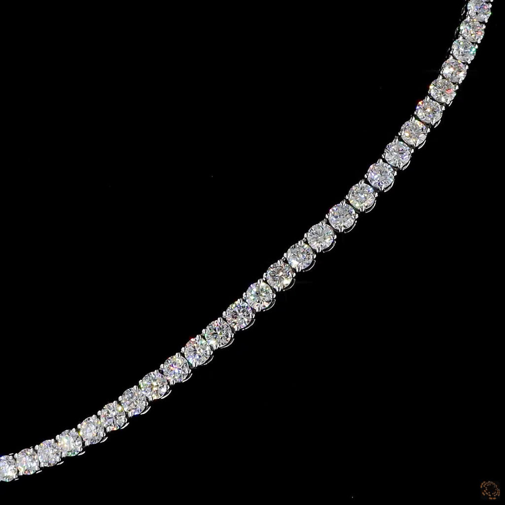 White Gold Round Diamond Necklace