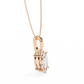 Marquise Cut Solitaire Necklace | Classic Diamond Pendant for Women