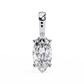 Marquise Cut Solitaire Necklace | Classic Diamond Pendant for Women